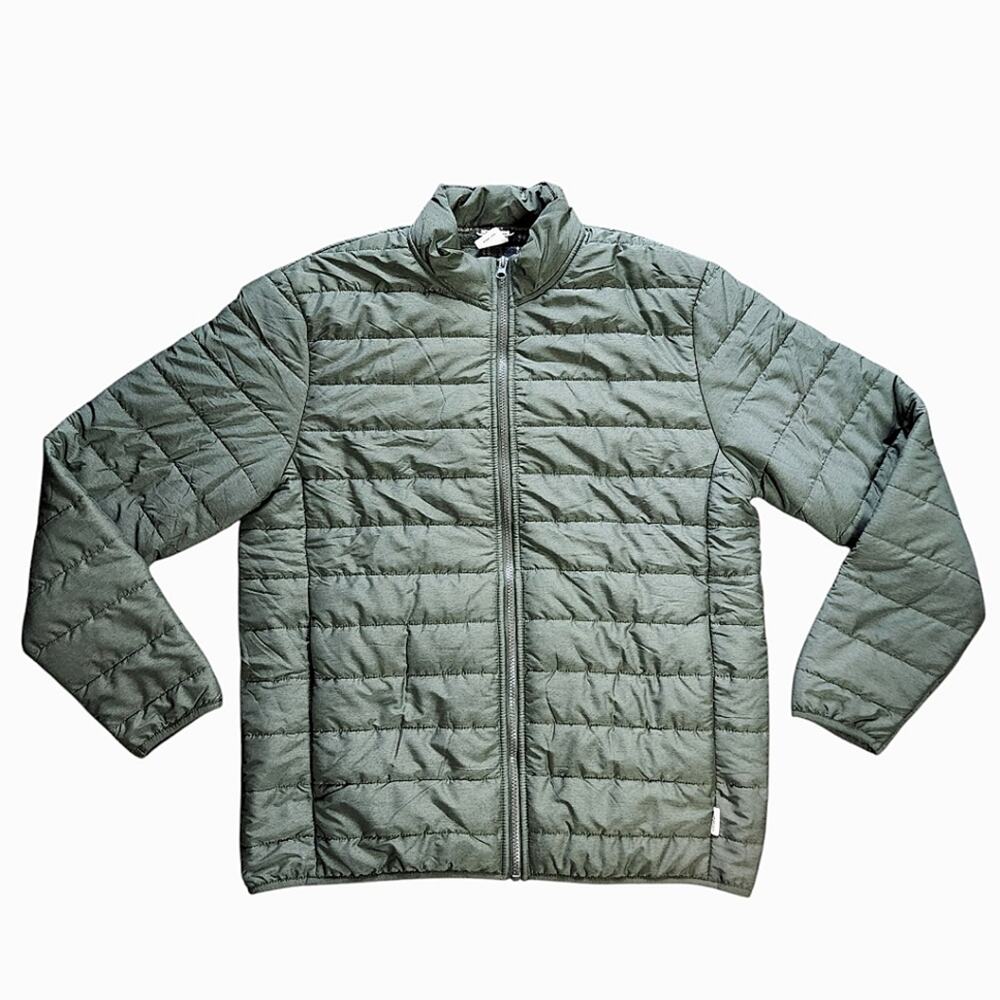 Voyager quilted jacket mens green size M